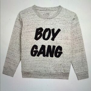 Little Eleven Paris Gray 'Boy Gang' Sweatshirt